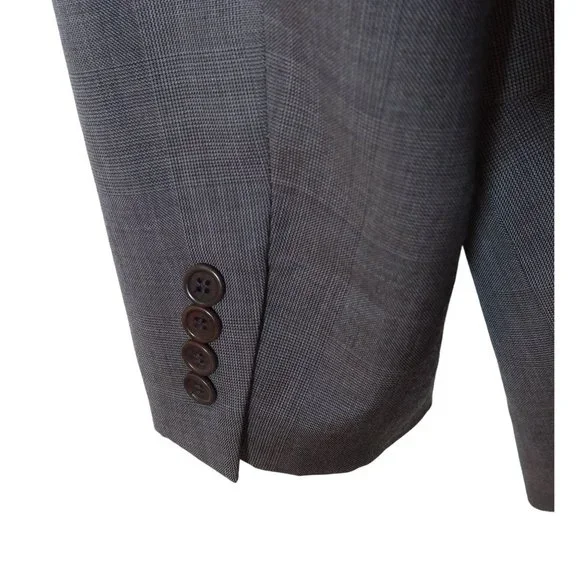 ERMENEGLIDO ZEGNA Wool Traveler Cloth Two Button Blazer Saks Fifth Avenue 46R - Picture 6 of 12